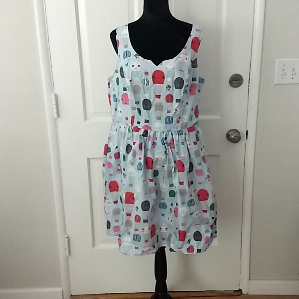 Modcloth Hit Air Balloon Dress 1X NWT